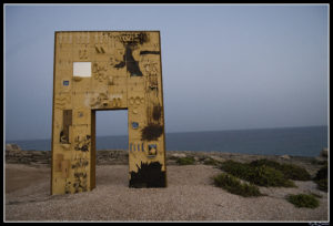 "Porta di Lampedusa - Porta d'Europa", opera di Domenico Paladino inaugurata nel 2008.